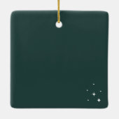 ボヘミアビーチパームツリーフォトセラミックオーナメント セラミックオーナメント (裏面)