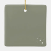 ボヘミアビーチパームツリーフォトセラミックオーナメント セラミックオーナメント (裏面)