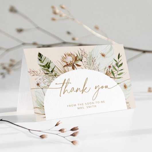 ボヘミアビーチブライダルシャワーサンキューカード カード