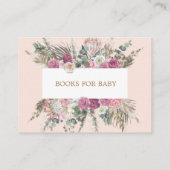 ボヘミアフローラの赤ちゃんシャワーエンクロージャカード エンクロージャーカード (裏面)