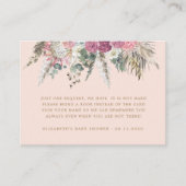 ボヘミアフローラの赤ちゃんシャワーエンクロージャカード エンクロージャーカード (正面)