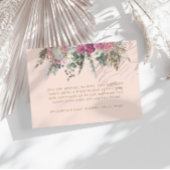 ボヘミアフローラの赤ちゃんシャワーエンクロージャカード エンクロージャーカード