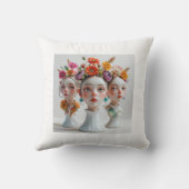 ボヘミアフローラセンターピーストリオ:新鮮で乾燥 クッション (裏面)