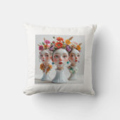 ボヘミアフローラセンターピーストリオ:新鮮で乾燥 クッション (正面)