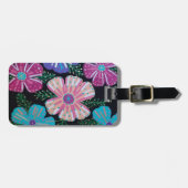 ボヘミアフローラプリント ラゲッジタグ (正面横)