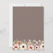 ボヘミアフローラモダン最初の聖餐会 招待状 (裏面)