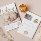 ボヘミアフローラレインボー写真誕生のお知らせ 招待状