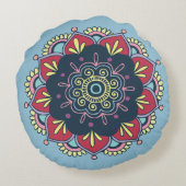 ボヘミアフローラ円枕 ラウンドクッション (裏面)