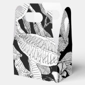 ボヘミアフローラ白黒 モダン フェイバーボックス (オープン)