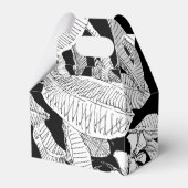 ボヘミアフローラ白黒 モダン フェイバーボックス (正面サイド)