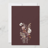 ボヘミアフローラ秋タウペバースデーパーティー 招待状 (裏面)