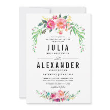 ボヘミアフローラ結婚式招待状