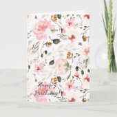 ボヘミアフローラ誕生日 カード (正面)