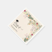 ボヘミアフローラ野草花卒業式 スタンダードカクテルナプキン (角)