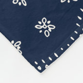 ボヘミアペイズリーヴィンテージプリント フリースブランケット (角)