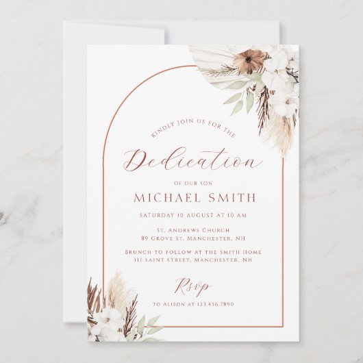 ボヘミアモダンアーチ献納 招待状 (正面)