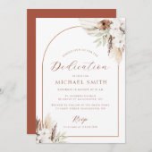 ボヘミアモダンアーチ献納 招待状 (正面/裏面)