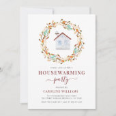 ボヘミアリース引っ越し祝いパーティー招待 招待状 (正面)