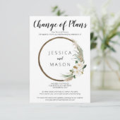 ボヘミアリース結婚の延期された発表 招待状 (スタンド正面)