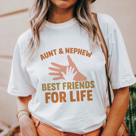 ボヘミアンおばさん&甥のBFF Tシャツ