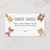 ボヘミアンおむつラッフルベビーシャワーインサート エンクロージャーカード (正面)