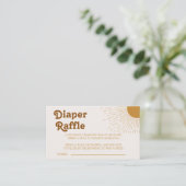 ボヘミアンこ来この息子の赤ちゃんシャワー エンクロージャーカード (スタンド正面)