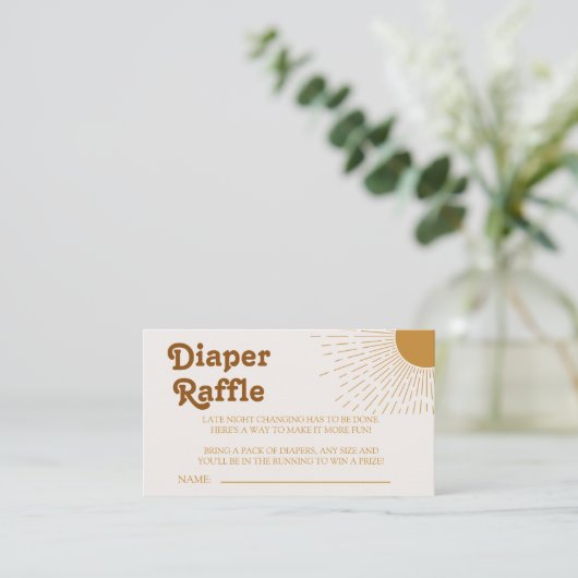 ボヘミアンこ来この息子の赤ちゃんシャワー エンクロージャーカード (スタンド正面)