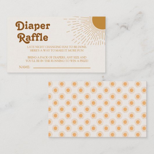 ボヘミアンこ来この息子の赤ちゃんシャワー エンクロージャーカード (正面/裏面)