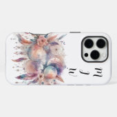 ボヘミアンな天体フェザー iPhone / iPad カバー (裏面横)