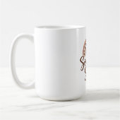 ボヘミアンな孤独な魂のデザイン コーヒーマグカップ (左)