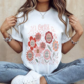 ボヘミアンな花柄Tシャツ - It's Okay To Boho Tシャツ