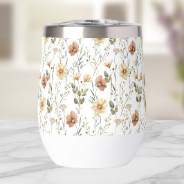ボヘミアンな野の花の水彩画