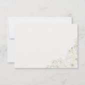 ボヘミアンな野の花の結婚式RSVPカード 出欠カード (裏面)