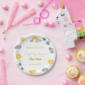 ボヘミアンのまわりに初の旅ザ・サン1歳の誕生日 ペーパープレート (パーティー)