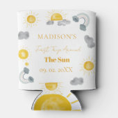 ボヘミアンのまわりに初の旅ザ・サン1歳の誕生日 缶クーラー (裏面)