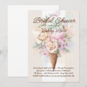 ボヘミアンのアイス・コーン 花のアイス・コーン 招待状 (正面/裏面)