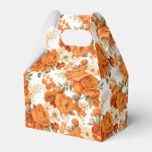 ボヘミアンのオレンジ色の花 フェイバーボックス (裏面サイド)