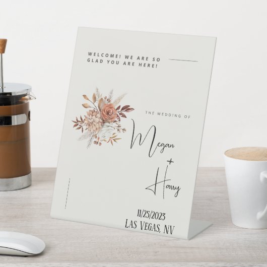 ボヘミアンのカスタムウェディングをぜひお楽しみいただきたい 台座サイン (インサイチュ)