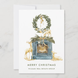 ボヘミアンのクリスマスの作文のグリーティ企業のング シーズンカード