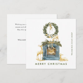 ボヘミアンのクリスマスの作文のグリーティ企業のング シーズンカード