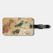 ボヘミアンのシックなパリスクリプト鳥フランスの植物学 ラゲッジタグ (裏面横)