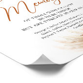 ボヘミアンのテラコッタとバーガンディーのグリーン　愛する記憶に ポスター (角)