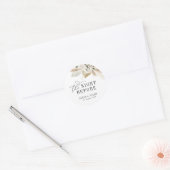 ボヘミアンのパンパスとグリーン 夜の前の夜 ラウンドシール (封筒)