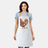 ボヘミアンのルースターエプロン エプロン (着用した状態)