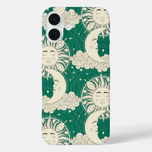 ボヘミアンの夢　緑 iPhone 16 PLUSケース