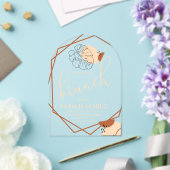 ボヘミアンの形と線のアクリル招待状 アクリル招待状 (インサイチュ (ウェディング))