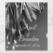 ボヘミアンの植物性動揺しての樹状草本 ワインラベル (シングルラベル)