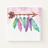 ボヘミアンの羽と矢のレシピノート ノートブック (裏面)