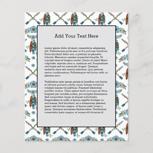 ボヘミアンの羽（はね）の夢捕手青い花の矢 チラシ (正面)