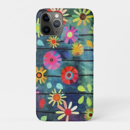 ボヘミアンの花 多色 iPhone 11 PROケース